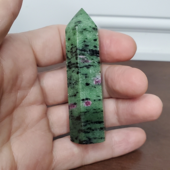Ruby Zoisite Crystal Tower - Picture 10 of 10